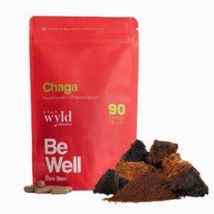 Stay Wyld Organics – Chaga Mushroom Capsules (Pouch of 90)